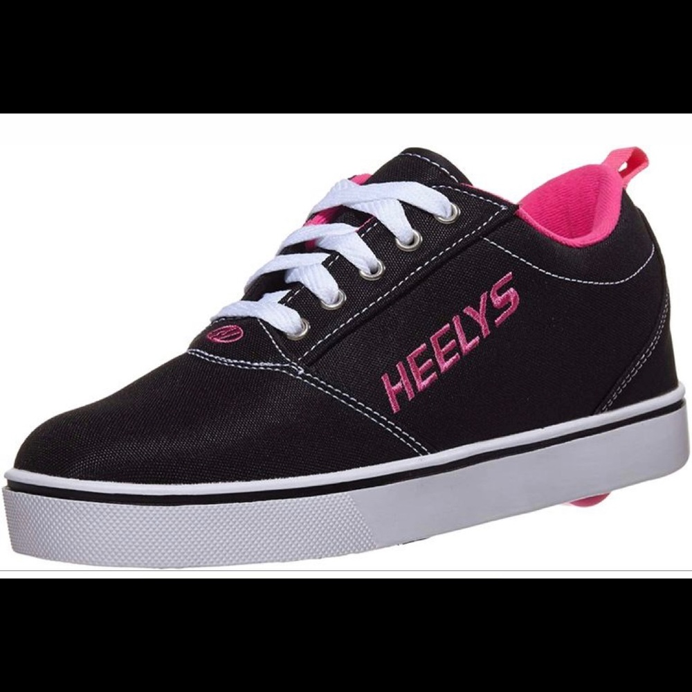 BRAND NEW Heelys Women’s Size 7 Black White Pink Wheels Installed